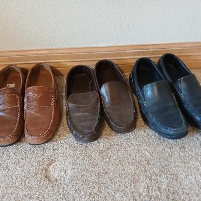 Men’s Leather Loafer Trio – Rockport, Dexter & More – Size 9M