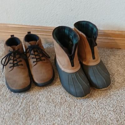 Men’s Winter Outerwear Lot – Goodfellow Fleece Jacket (M), RedHead Thinsulate Boots (Sz 8), and Casual Boots (Sz 9M)