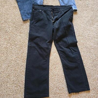 Men’s Jeans Lot – 4 Pairs + New Jockey V Neck T's (Size 36x32)