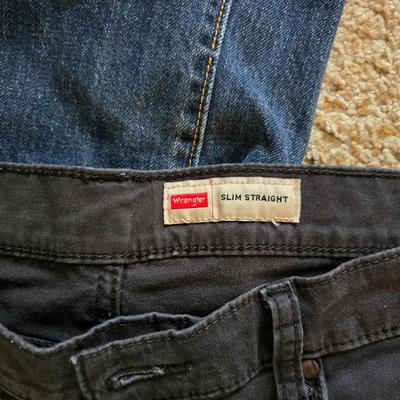 Men’s Jeans Lot – 4 Pairs + New Jockey V Neck T's (Size 36x32)