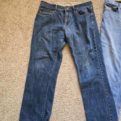 Men’s Jeans Lot – 4 Pairs + New Jockey V Neck T's (Size 36x32)