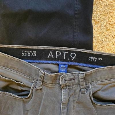 Men’s Pants Lot – Size 32x30 to 33x30 – APT. 9, American Rag, Goodfellow & Co.