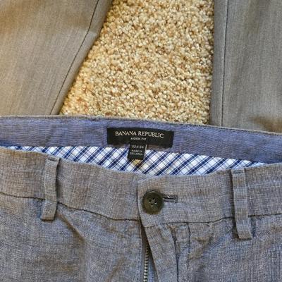 Men’s Dress Pants Lot – Size 32 Waist – Stafford, Banana Republic, Van Heusen