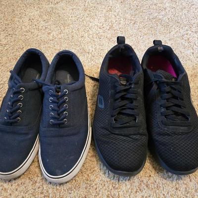 Men's Casual Shoes – Target Canvas Shoes & Skechers Work – Sizes 9 & 8