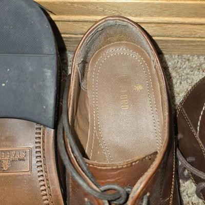 3 Pairs Men's Leather Shoes – Size 9M