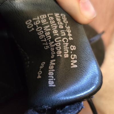 2 Pairs Men’s Black Dress Shoes – Dockers and Rockport – Size 8.5M & 9M