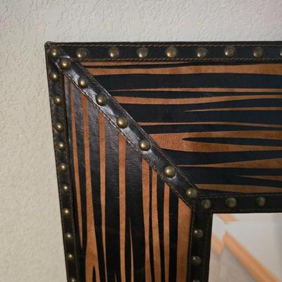 Decorative Wall Mirror with zebra like stripes!