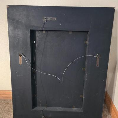 Decorative Wall Mirror with zebra like stripes!