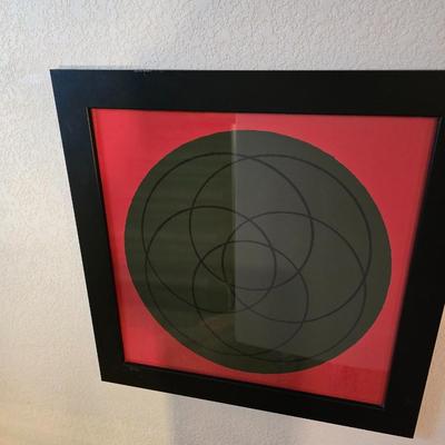 Framed Abstract Art Prints (Pair)