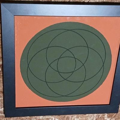 Framed Abstract Art Prints (Pair)