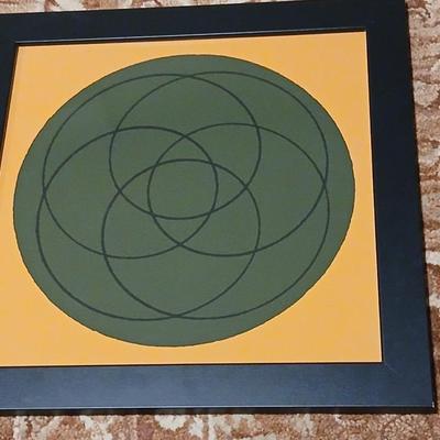 Framed Abstract Art Prints (Pair)