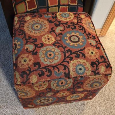 Bold Armchair with Ottoman