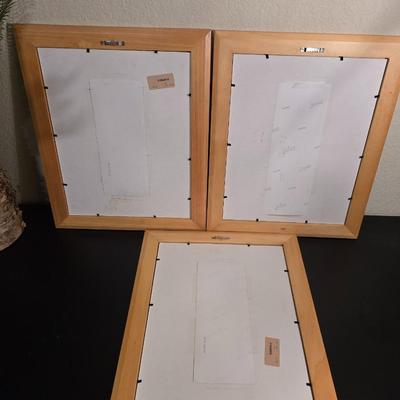 Seasonal Aspen Tree Photo Trio - Summer - Fall - Winter with faux tree trunk vase and greenery