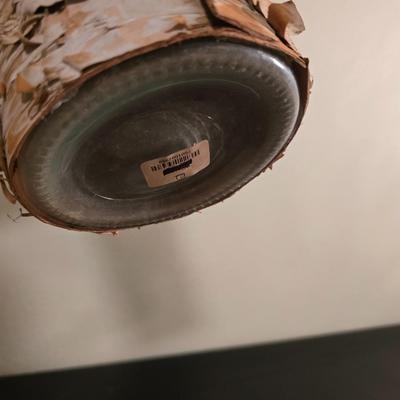 Seasonal Aspen Tree Photo Trio - Summer - Fall - Winter with faux tree trunk vase and greenery