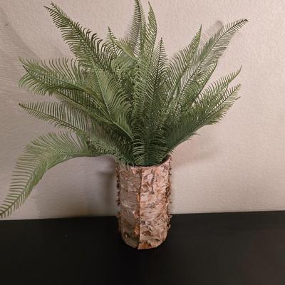 Seasonal Aspen Tree Photo Trio - Summer - Fall - Winter with faux tree trunk vase and greenery