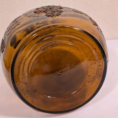 3 Vintage Amber Glass Bottles