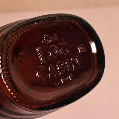 3 Vintage Amber Glass Bottles