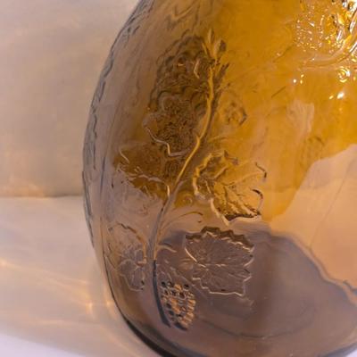 3 Vintage Amber Glass Bottles