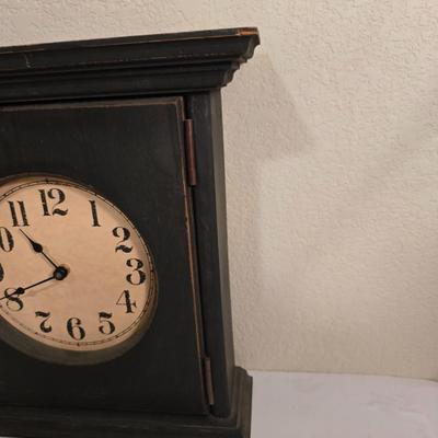 Wooden Wall Clock with Hidden Storage