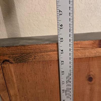 Wooden Wall Clock with Hidden Storage