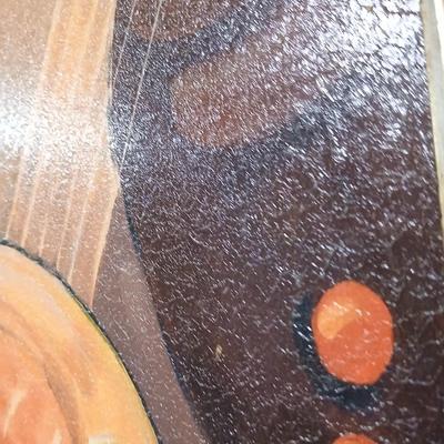 Framed Musical Instrument Still Life – Signed P. Buck