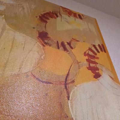 Large Abstract Canvas Wall Art – 40" x 40"