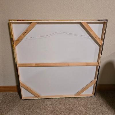 Large Abstract Canvas Wall Art – 40" x 40"