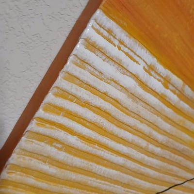 Set of 4 Abstract Canvas Panels – Total Size 40" x 24.5" x 1.5" Each