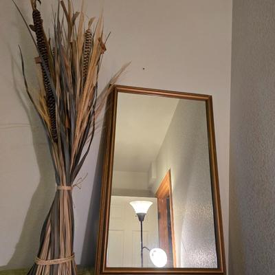 Framed Mirror & Decorative Bundle