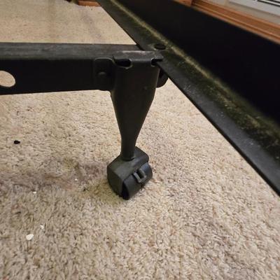 Full frame bed with Sealy Posturepedic Plush Mattress and Bedding