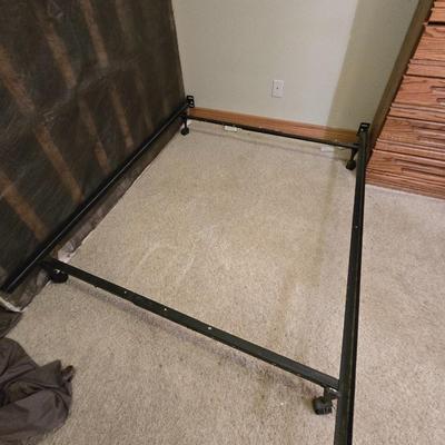 Full frame bed with Sealy Posturepedic Plush Mattress and Bedding