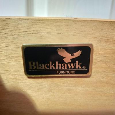 BlackHawk Furniture Five-Drawer Oak Chest with Sculpted Handles – 44x33x18 (2 of 2 )