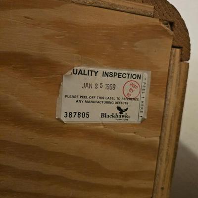 BlackHawk Furniture Five-Drawer Oak Chest with Sculpted Handles – 44x33x18 (2 of 2 )