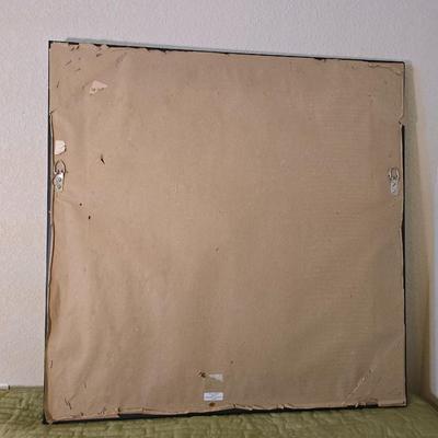 Autumn Leaf Wall Art & Amber Hobnail Vase Decor Pair