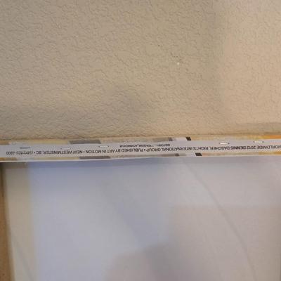 Modern Abstract Canvas Wall Art – Earth Tone Swirl Design (25” x 50”) with Decorative Accent Vases