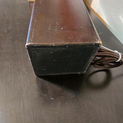 Abstract Wall Art & Modern Table Lamp