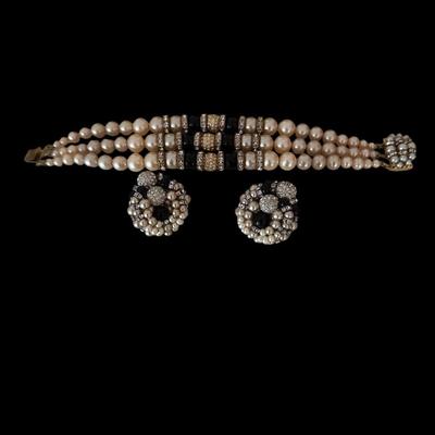 Jackie O faux pearls