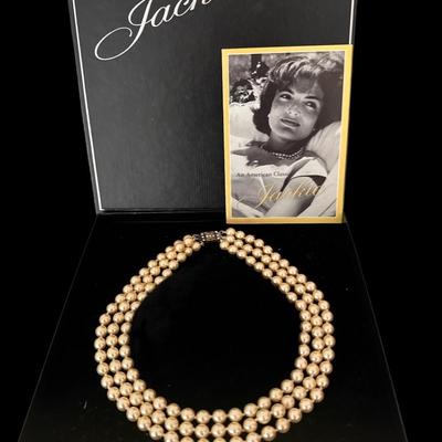 Jackie O faux pearls