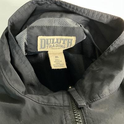 UND backpack, Duluth Trading Jacket XL, Sweatpants XL