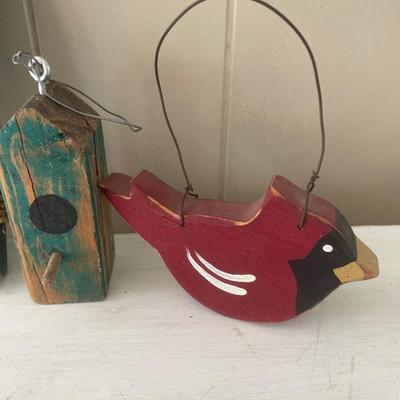 Wood bird decor