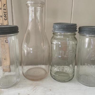 Vintage canning jars