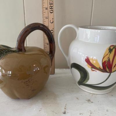 2 vintage pitchers