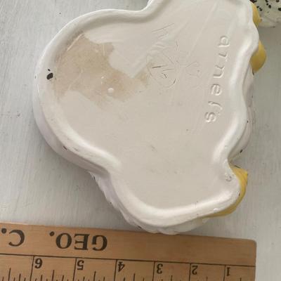 Hen and chicks ceramic storage