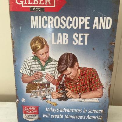 Gilbert Microscope and lab set