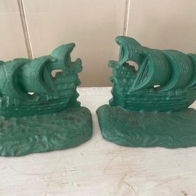 Sailboat bookends, office items