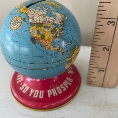 World Bank globe piggy bank
