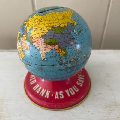 World Bank globe piggy bank