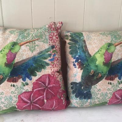 Climaweave 2 bird outdoor pillows