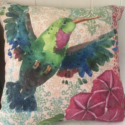 Climaweave 2 bird outdoor pillows