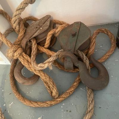 Rope and pulleys
